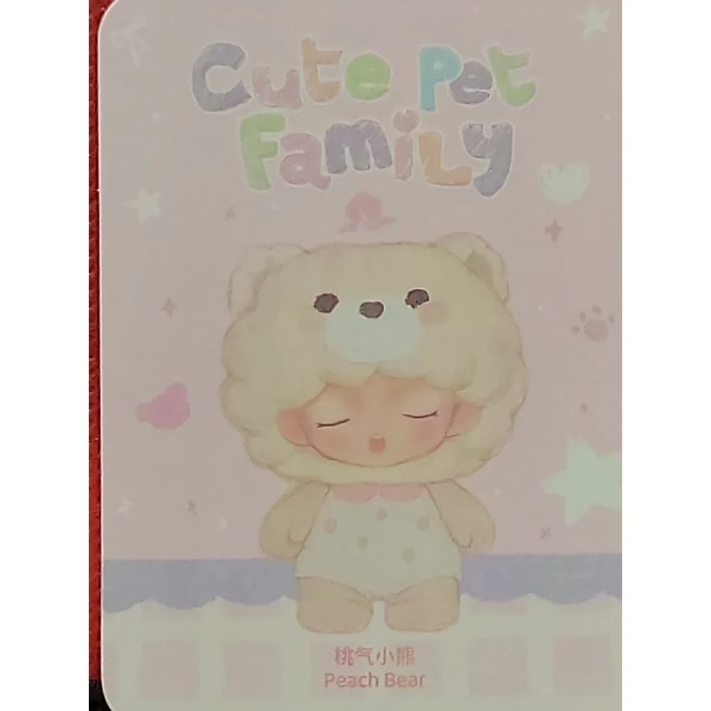 JOTOYS YUMO Cute Pet Family Mini Series Box Peach Bear Character Confirmed